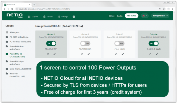 Regleta IP Inteligente NETIO PowerBox 3PF | 3 tomas Schuko con Control Remoto LAN - Imagen 7