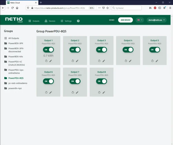 Regleta PDU IP NETIO PowerPDU 8QS - Medición y Control Remoto - Imagen 5
