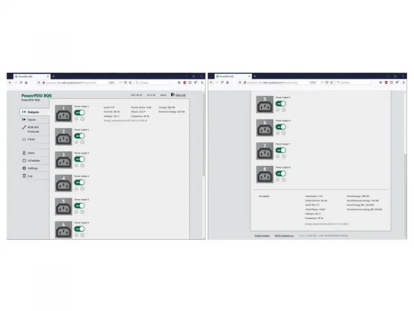 Regleta PDU IP NETIO PowerPDU 8QS - Medición y Control Remoto - Imagen 12