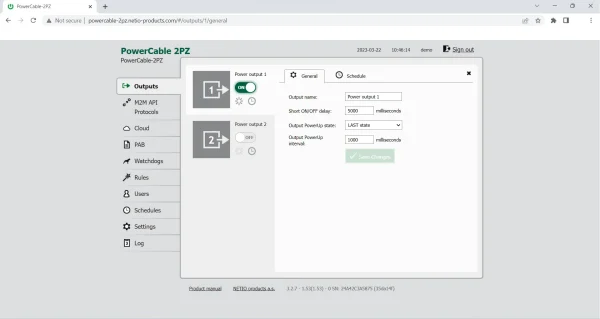 PDU IP Plana NETIO PowerCable 2PZ | 2 Salidas con Control WiFi/LAN (Sin Medición) - Imagen 9