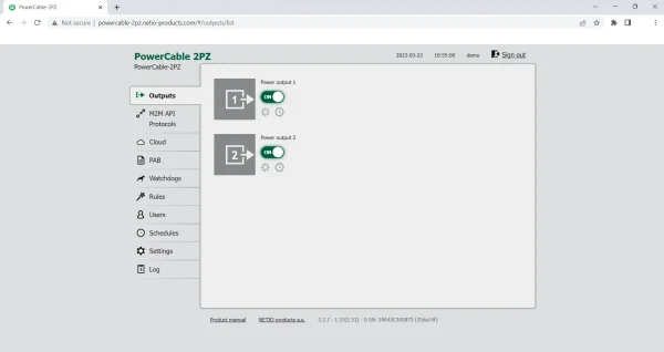 PDU IP Plana NETIO PowerCable 2PZ | 2 Salidas con Control WiFi/LAN (Sin Medición) - Imagen 11