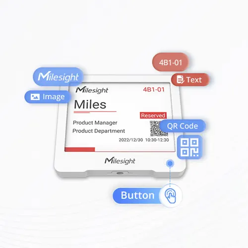 Milesight DS3604 868M - Display IoT E-Ink LoRaWAN - Imagen 2