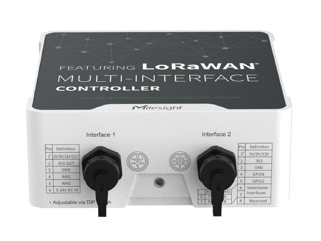 Milesight UC502-868M – Controladora IoT exterior LoRaWAN® con panel solar e interfaces industriales - Imagen 4