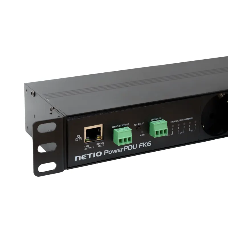 Regleta PDU IP Trifásica NETIO PowerPDU FK6 | 6 tomas Schuko con Control Remoto - Imagen 3